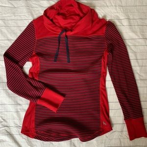 Eddie Bauer thermal material cowl neck top
